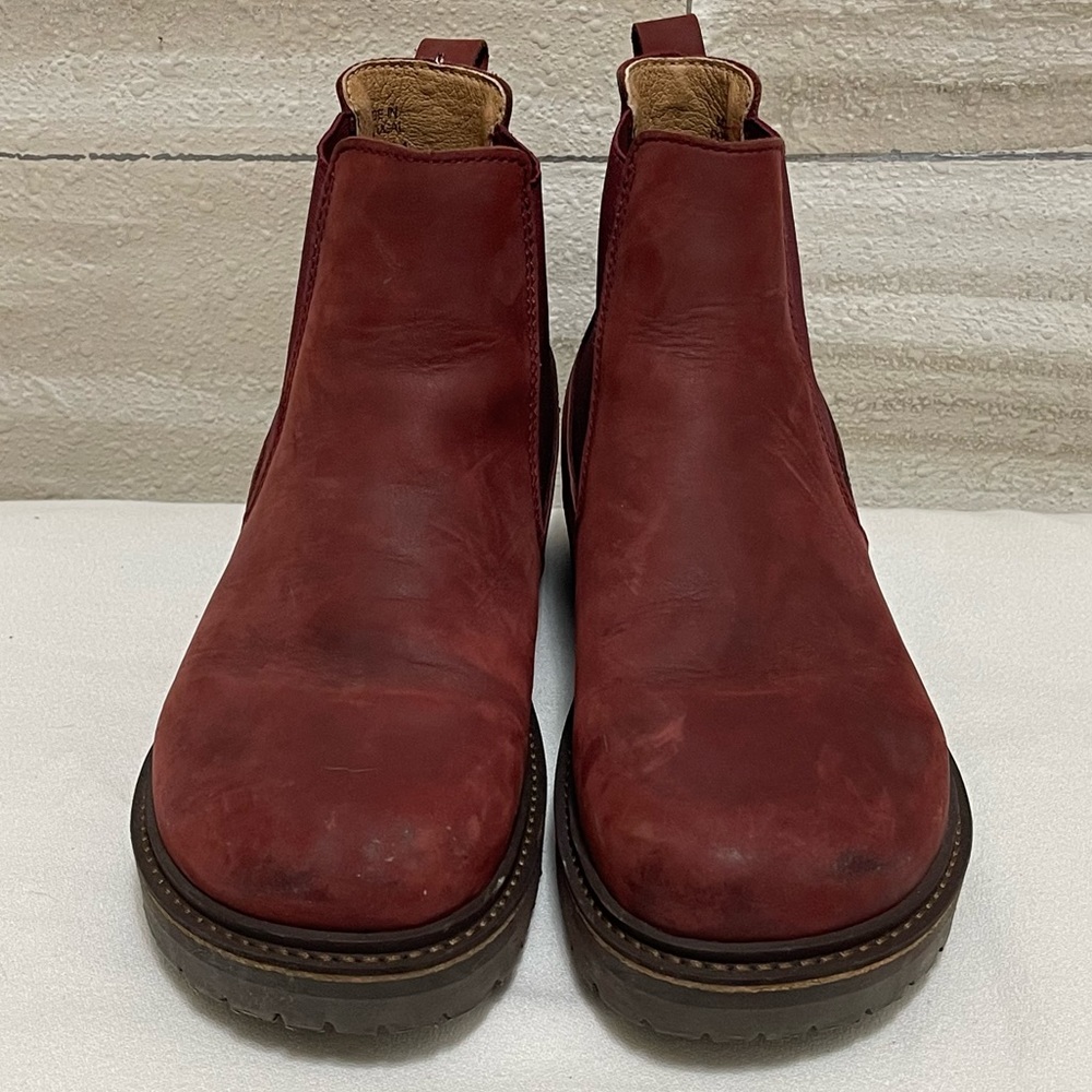 Birkenstock Stalon II Nubuck Leather Boots Burgundy Regular Fit EU 39 US L8 M6 - Picture 2 of 10